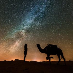 The Sahara Desert Night Time