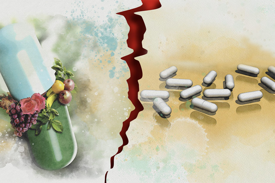 Can natural supplements work as well as prescription drugs for long-term health problems?